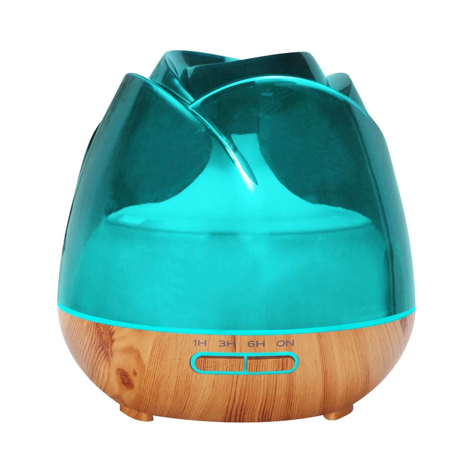 Big Rose Aromatherapy Machine Household 400Ml Wood Grain Aromatherapy Machine Humidifier Flower Bud Aroma Machine Birthday Gifts for Women Items for Women