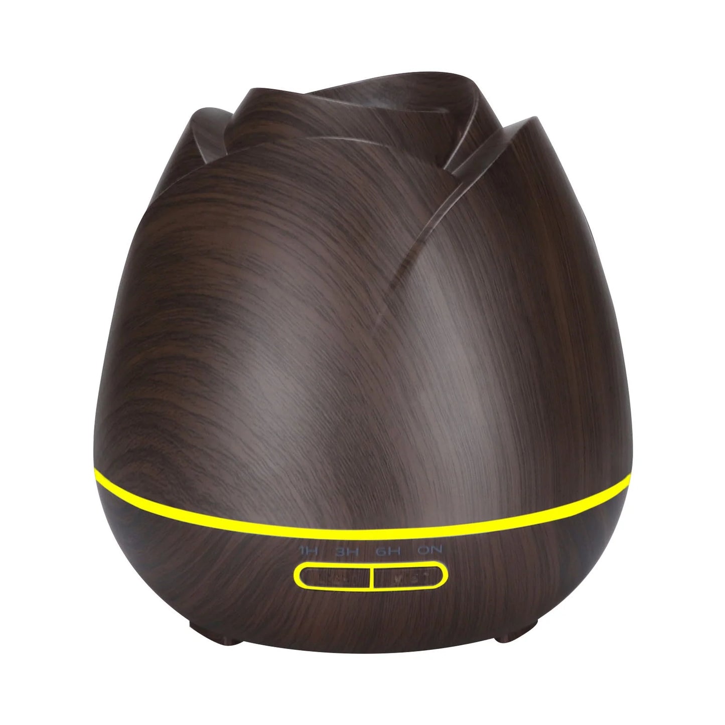 Big Rose Aromatherapy Machine Household 400Ml Wood Grain Aromatherapy Machine Humidifier Flower Bud Aroma Machine Birthday Gifts for Women Items for Women