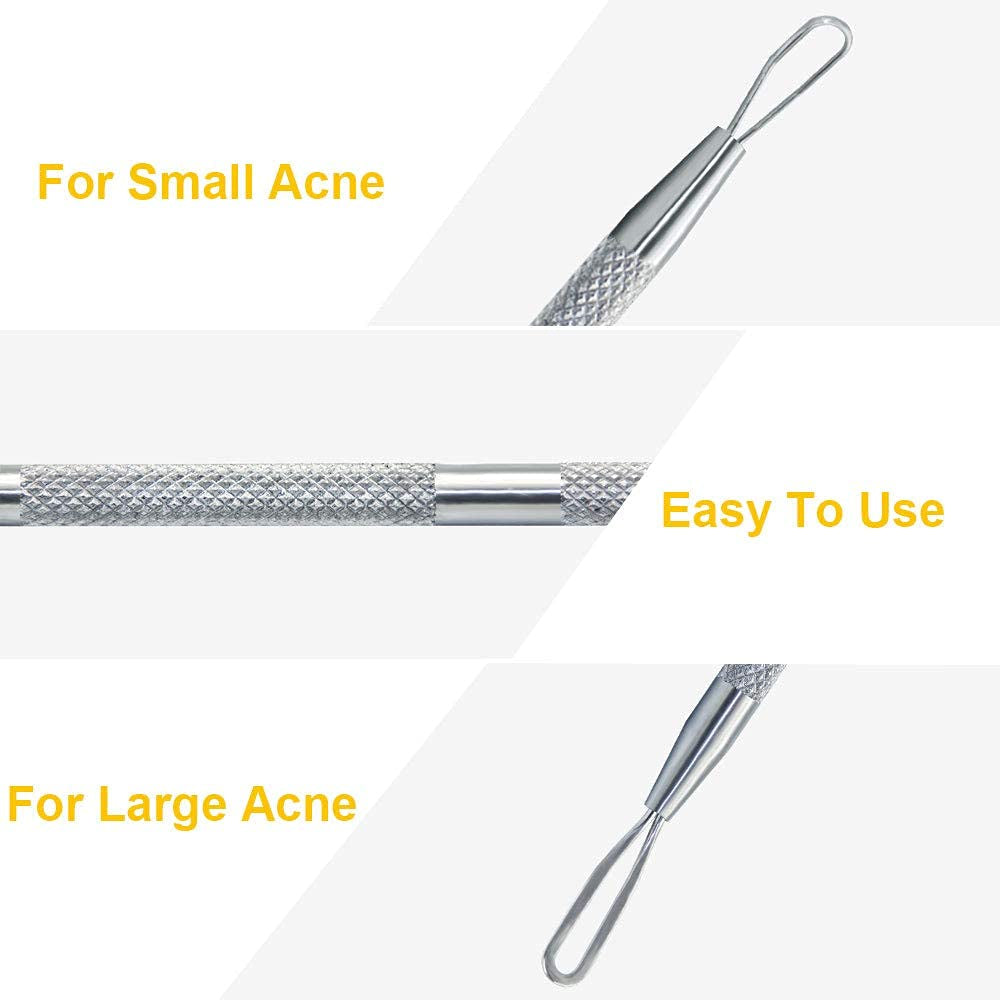 Surgimac Blackhead Remover Pimple Popper Tool, Acne Comedone Extractor, Blemish Whitehead Zit Removing Tool for Nose Face, Stainless Steel