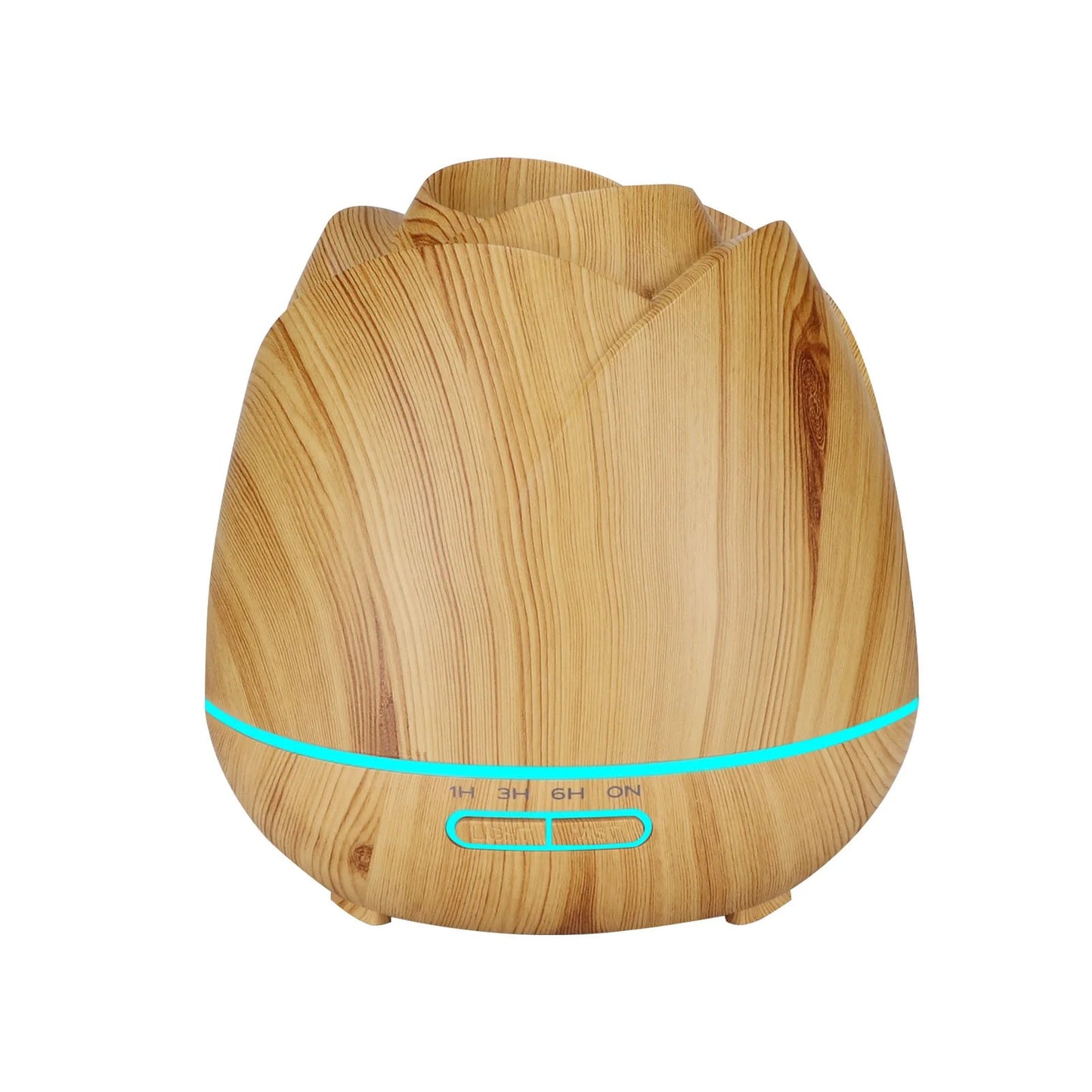 Big Rose Aromatherapy Machine Household 400Ml Wood Grain Aromatherapy Machine Humidifier Flower Bud Aroma Machine Birthday Gifts for Women Items for Women