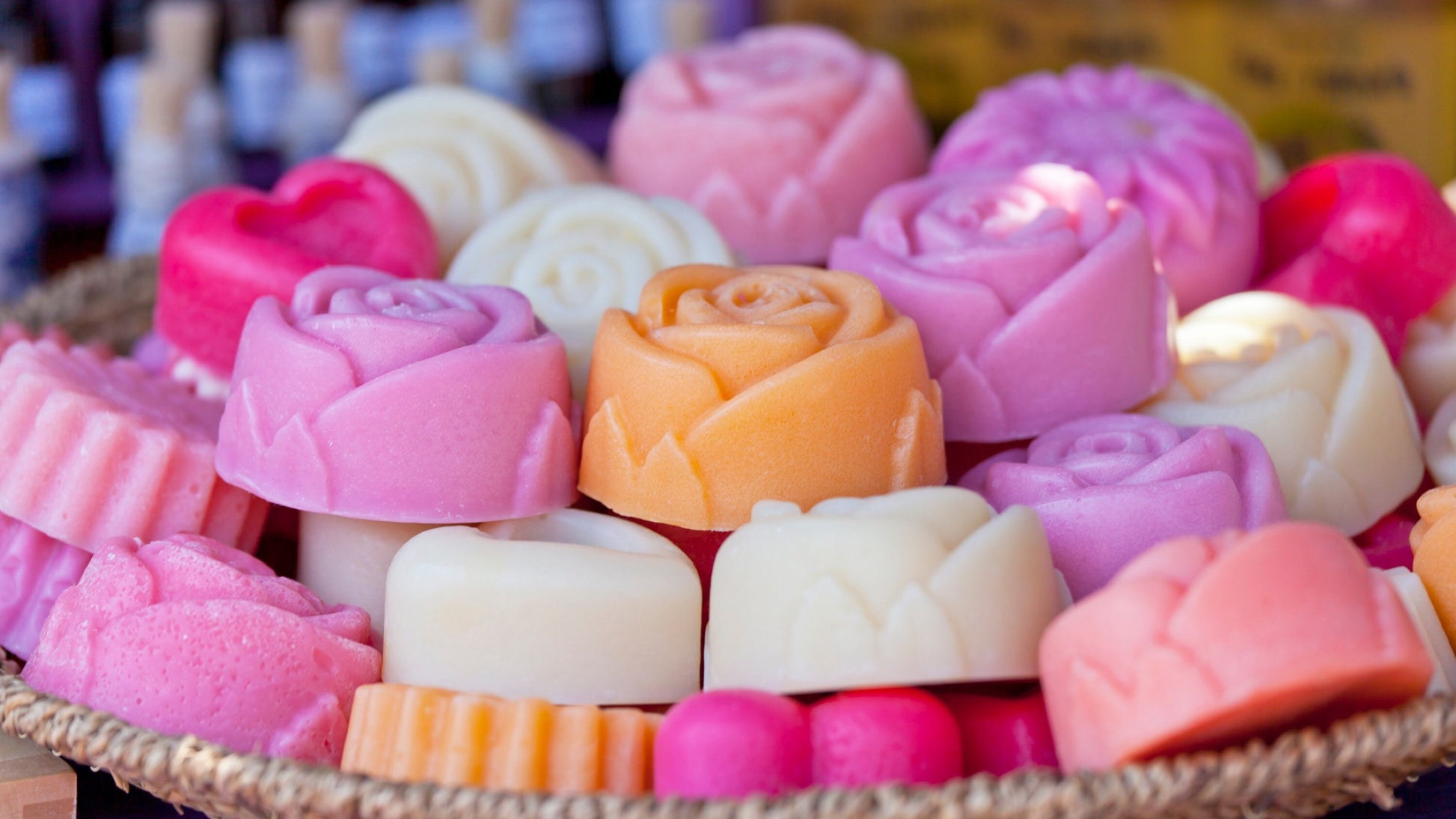 Scented Rose Shaped Soaps