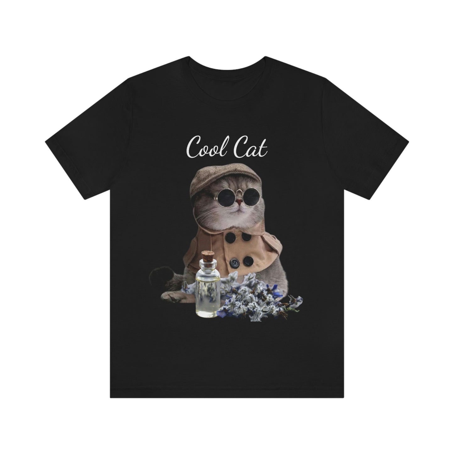 Essential Oil "Cool Cat" 2 Unisex Jersey Short Sleeve Tee