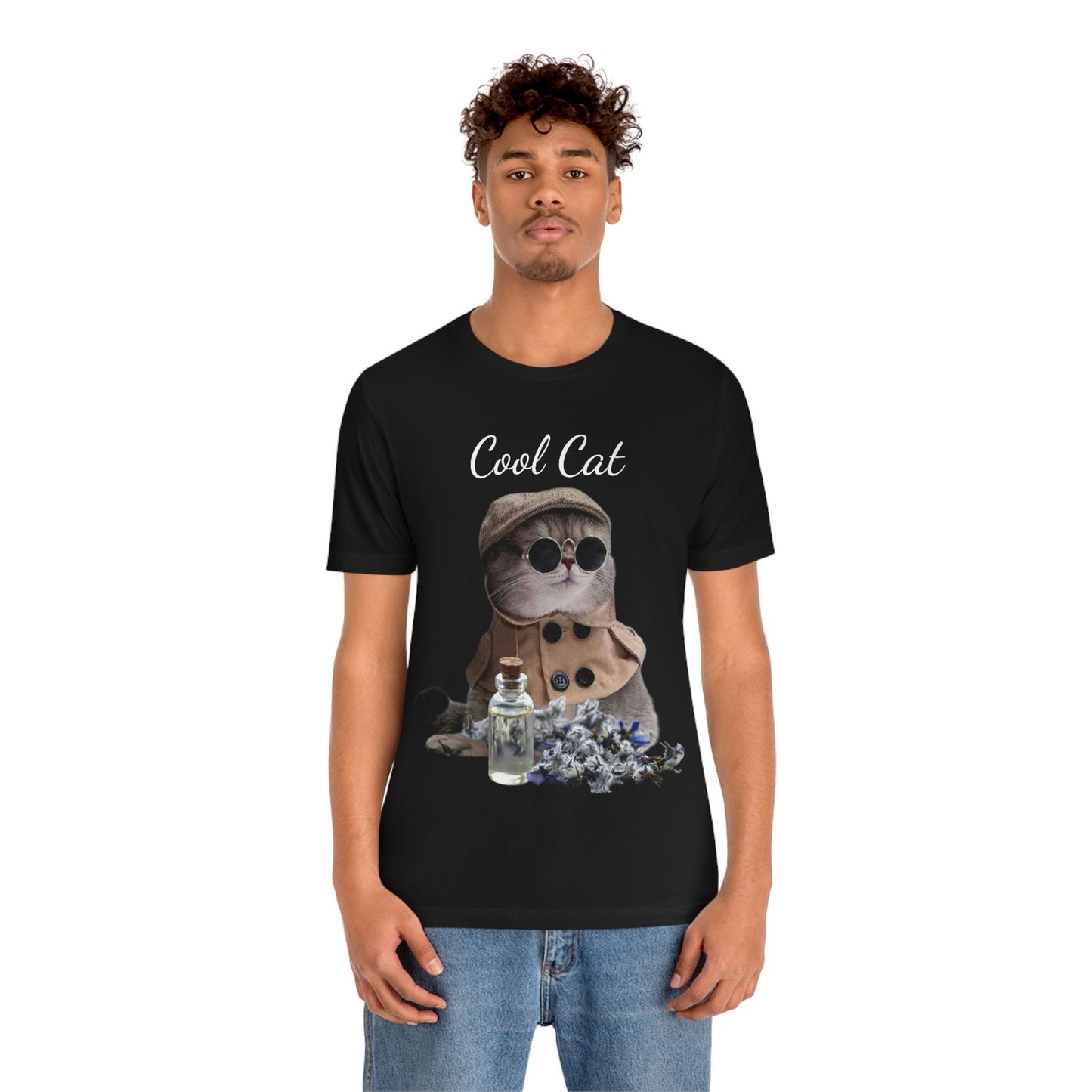 Essential Oil "Cool Cat" 2 Unisex Jersey Short Sleeve Tee