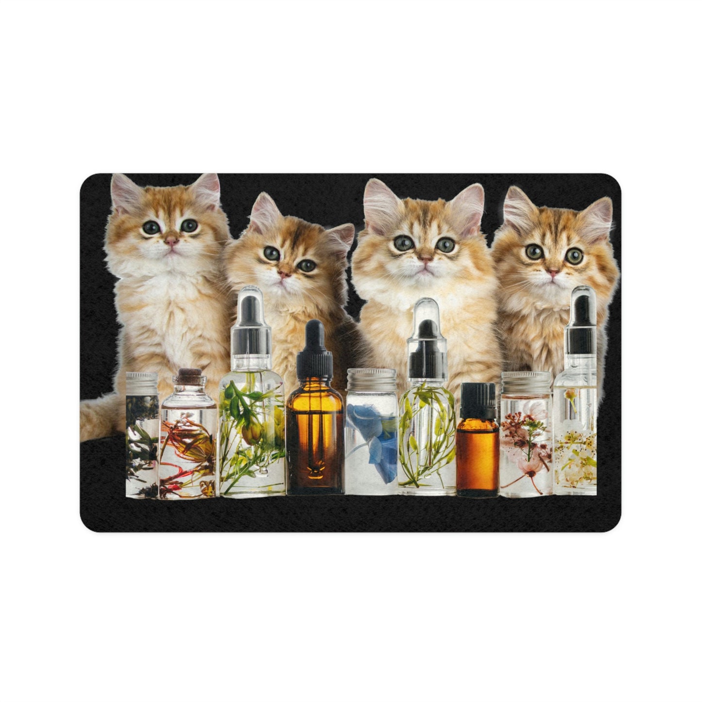Kittens Essential Oil Pet Food Mat (12x18)