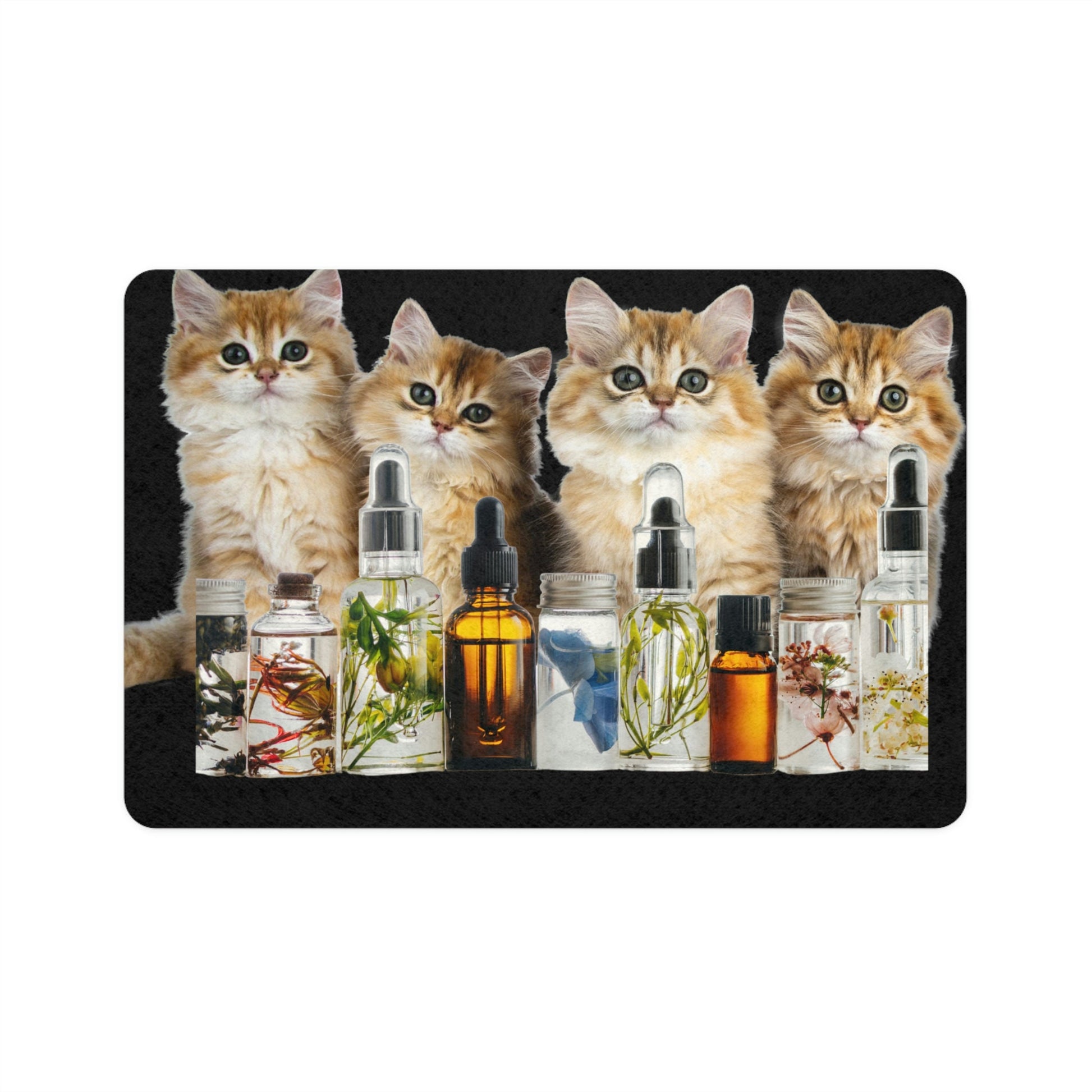 Kittens Essential Oil Pet Food Mat (12x18)