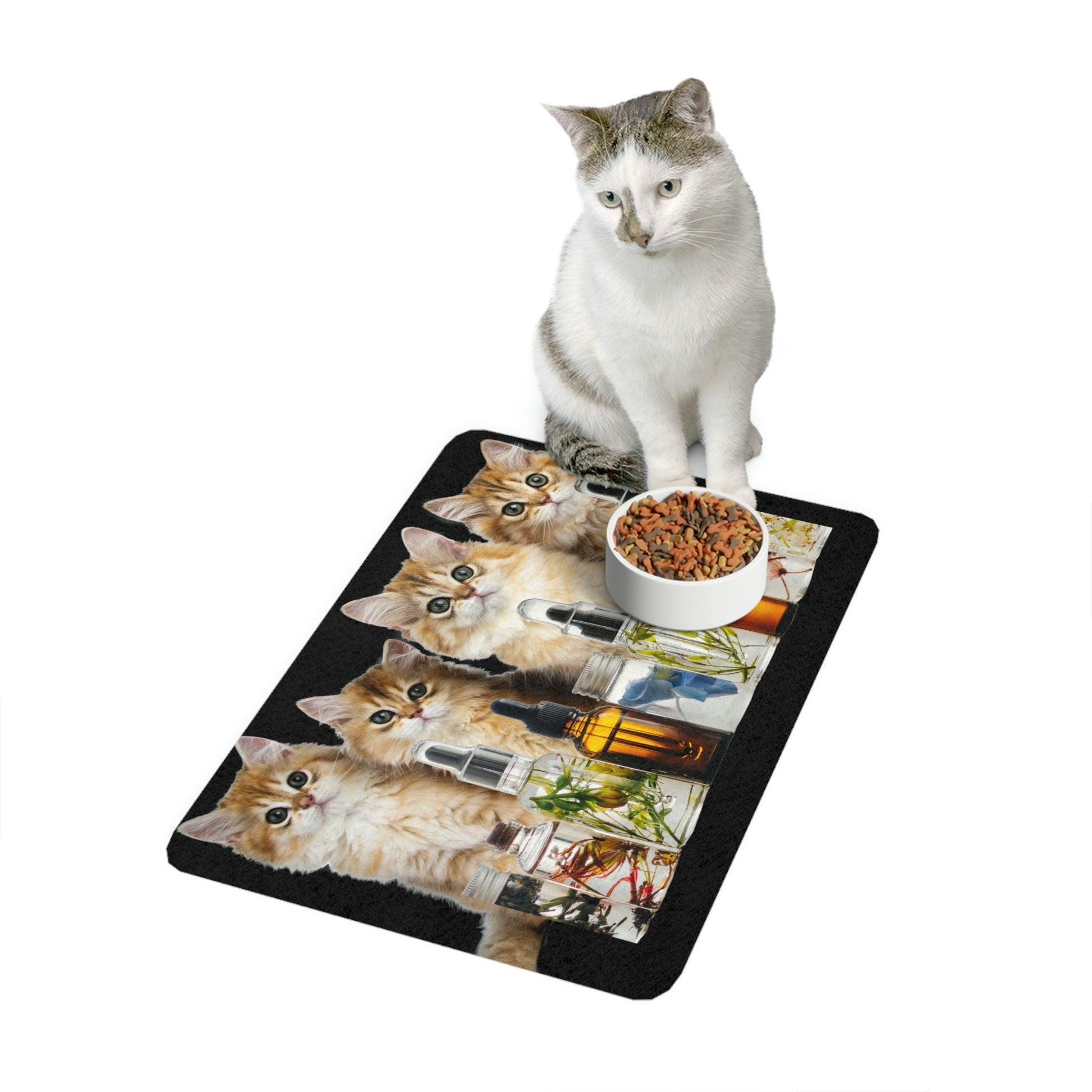 Kittens Essential Oil Pet Food Mat (12x18)
